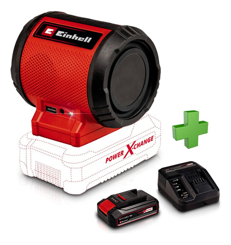 Parlante Portatil Einhell Bluetooth 5.0 + Carg Bat 18v *