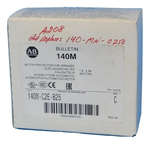 Nib Allen Bradley 140m-c2e-b25 Ser. C Motor Protecto Ccs