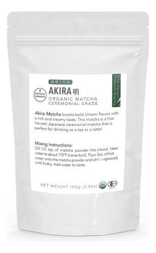 Polvo De Te Verde Matcha Japones Organico Premium Ceremonial