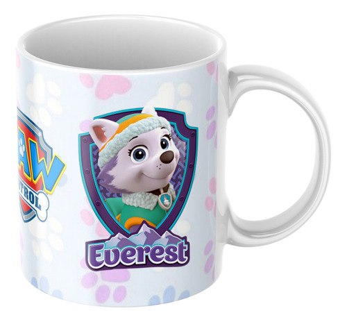 Taza De Cerámica Paw Patrol Todos Los Personaje Agua Everest