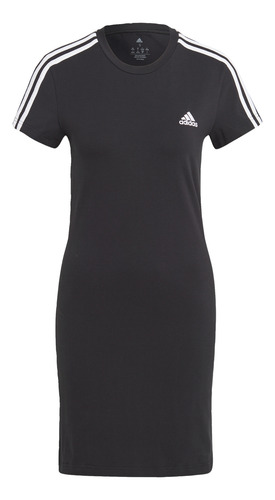 Vestido Playera Essentials 3 Franjas Ic8785 adidas