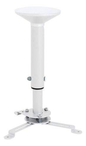 Suporte Projetor Teto Datashow Ajuste De Altura 30 A 50cm Cor Branco