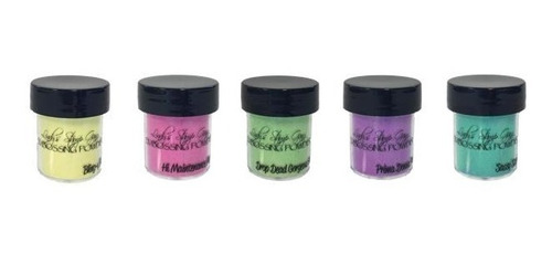 Embossing Powders 2 Tones Mermaid Seashells Kit C/5 Jars