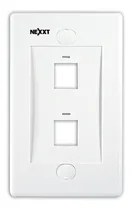 Comprar Faceplate Nexxt De 2 Puerto Rj45 De Pared Cat5e 6 6a Blanco