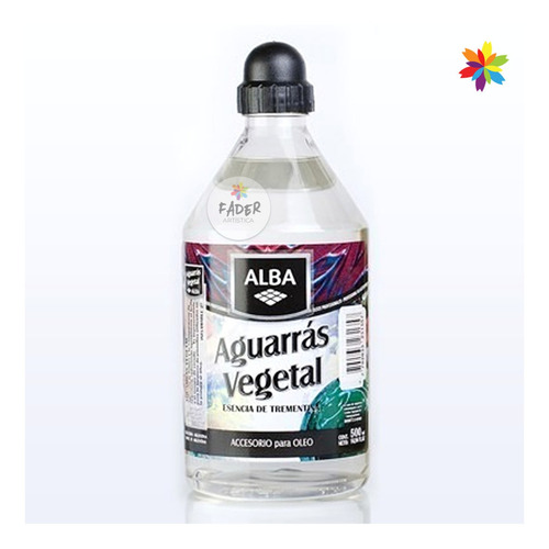 Aguarras Vegetal Alba 500 Ml Trementina Para Oleo