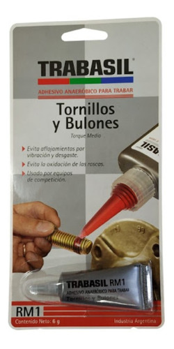 Adhesivo Fija Rosca Tornillo Común Torque Medio 6g. Recoleta