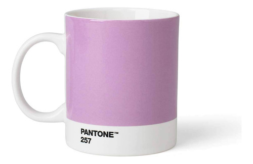 Taza De Porcelana Pantone 375 Ml, Color Lila Claro 257, 8,4