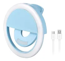 Comprar Clipe Anel Luz Deselfie Ring Light Flash Universal Portátil Cor Azul