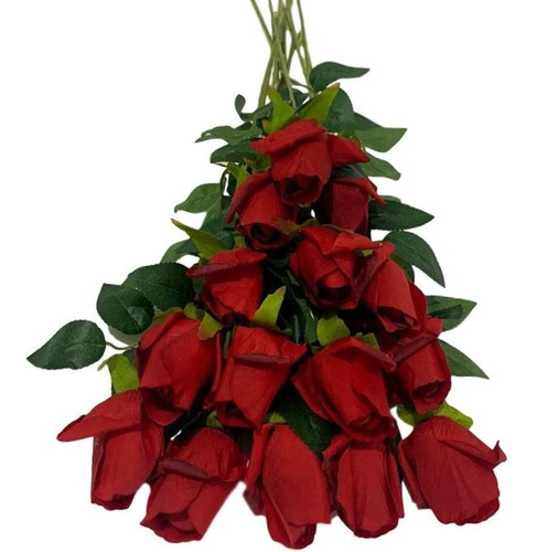 18 Rosas Pequenas Flor Artificial Brinde Para Empresas, Pronta Entrega |  Frete grátis
