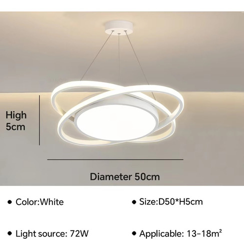 . Lámpara De Techo Led Moderna Con Luz Colgante Regulable