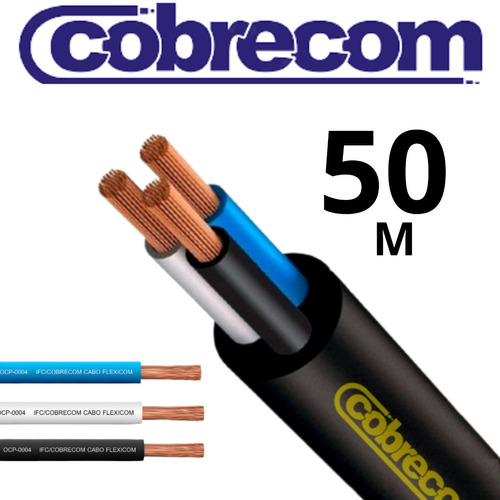 Cabo Pp 3 Vias 2,5mm Sistemas De Segurança/câmeras /alarmes Cor da cobertura Preto