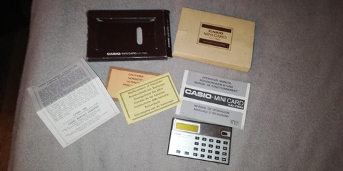 Calculadora Vintage Casio Mini Card Lc-78g