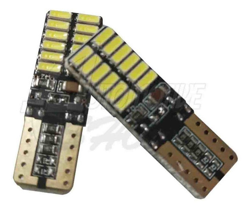 Lampada Pingo T10 5w 24 Leds Smd Placa Super Bco Cambus Un