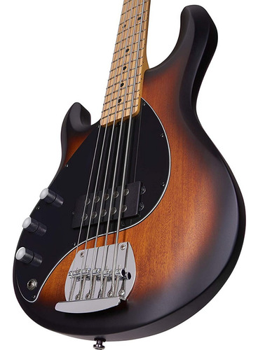 Imagen 4 de 4 de Bajo 5 Cuerd. Zurdo Stringray Sub Sterling Vintage Sunburst