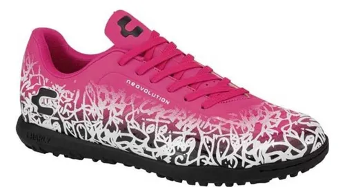 Tenis de futbol rosas sale
