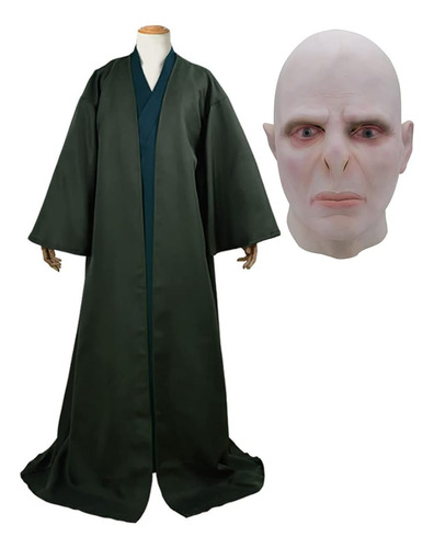 Disfraz De Voldemort Bata Capa Ropa Interior Voldemort Másca