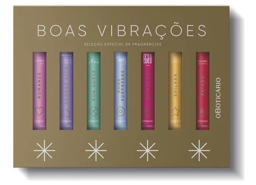 Seleção Especial De 07 Perfumes O Boticario 10 Ml Cada