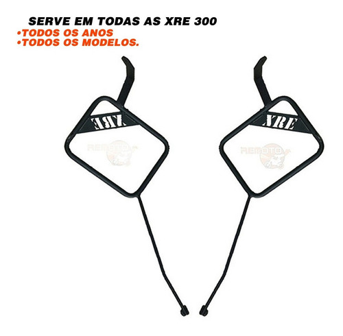 Imagem 3 de 10 de Kit Xre 300 Protetor De Carenagem + Afastador Chapam