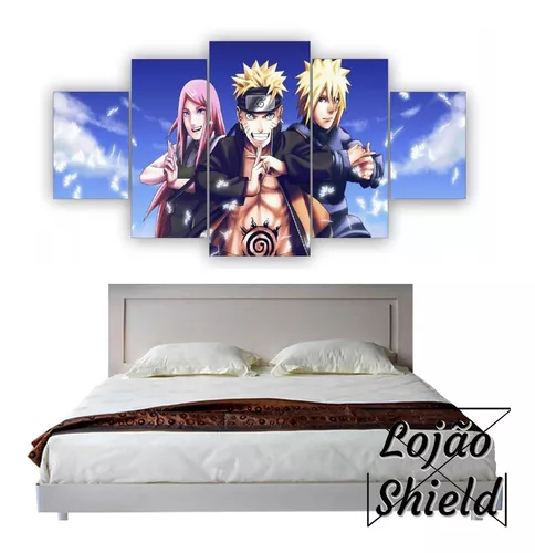 Quadro Decorativo para Quarto Poster Naruto 45x33 A3