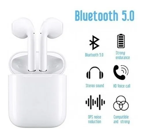 Auriculares Bluetooth inal mbricos t ctiles i12 TWS recargables
