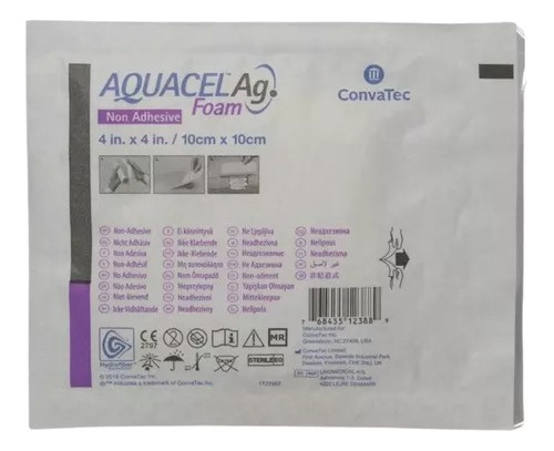 Curativo Aquacel Ag Foam Sem Adesivo 10 X 10 Und - Convatec