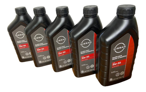 Aceite Sintetico Nissan 5w30 5pzs