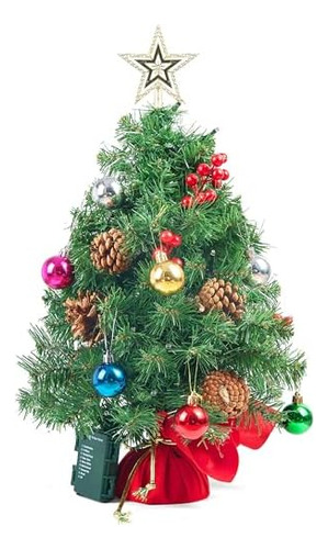 24 Prelit Tabletop Christmas Tree With Warm Lights Holly Ber