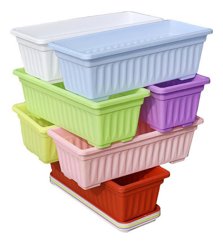 Caja De Ventanas Sembradora Flower Pinkling Nursery Azul