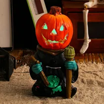 Comprar Adornos Decoración Halloween Muñecos Calabaza Con Luz