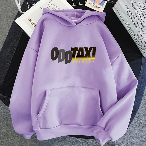 Común Odd Taxi-sudadera Con Capucha Y Estampado De Letras Pa