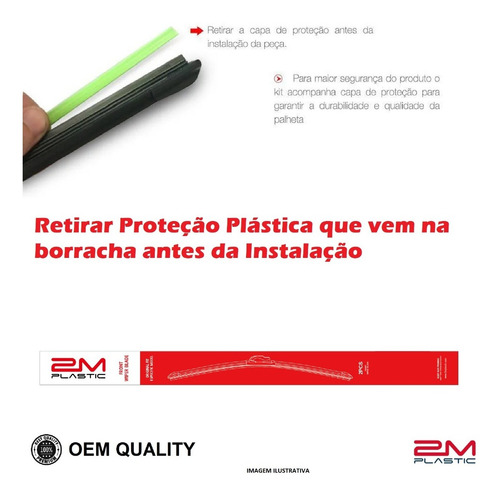 Palheta Traseira Flex Limpador Peugeot 207 Sw 2009/2013