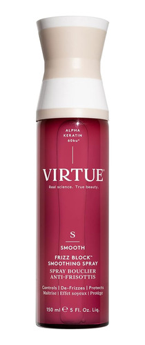 Virtue Frizz Block Spray De Suavizado | Tamaño Completo 5 Oz