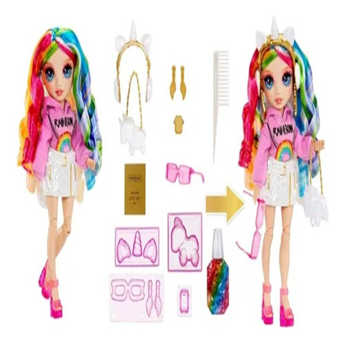 Rainbow High Muñeca 27cm Fashion Doll Creative Cristals