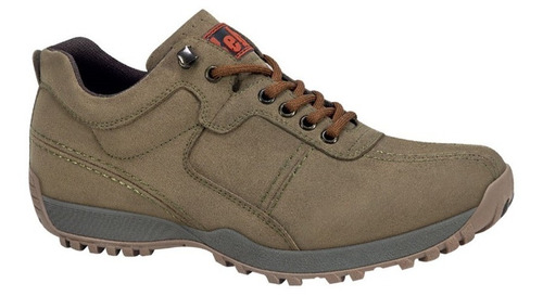 Zapato Hiker De Caballero  Kebo Oclo Color Verde Olivo