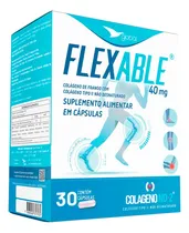 Comprar Caixa Colágeno Tipo 2 Flexable Global Suplementos 30 Cápsulas Sem sabor