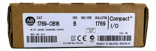 1769-ob16 Módulo De Saída Digital Allen Bradley Com Nf