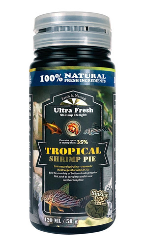 Alimento Ultrafresh Azoo Tropical Shrimp Pie 58g