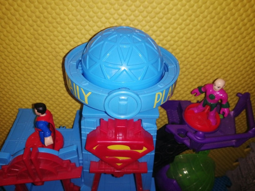 Dc Super Friends Imaginext Superman Vs Lex Luthor Y Set (Usado)
