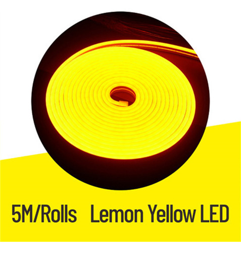 Neon Led Flexible 12v 5mt Exterior 120led/mt Mayorled Color de la luz Amarillo