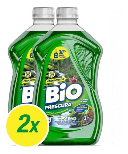 Pack Detergente Líquido Bio Frescura 2 Un De 3 L