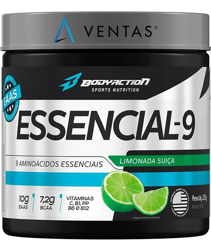 Essencial-9 Aminoácidos Bcaa Body Action Super Oferta 