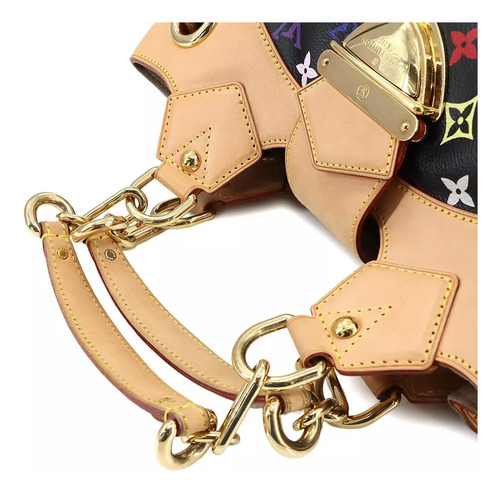Bolso De Mano Louis Vuitton Monograma Multicolor Ursula Negro Multicolor Oro Marrón Claro (Usado)