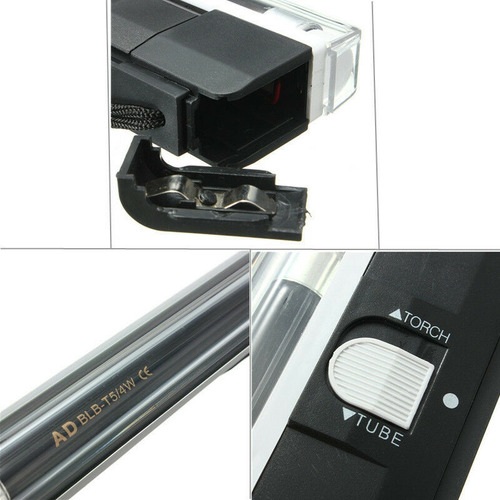 Lámpara Ultravioleta Portátil De Luz Negra Uv Con Linterna P