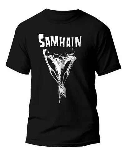 Remera Rockera Samahin. Punk, R, Danzig, Misfits Unisex