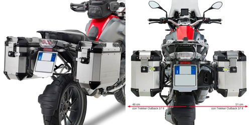 Imagen 3 de 6 de Soporte Lateral Givi Bmw R1200gs 2013-19 Trekker Outback Md