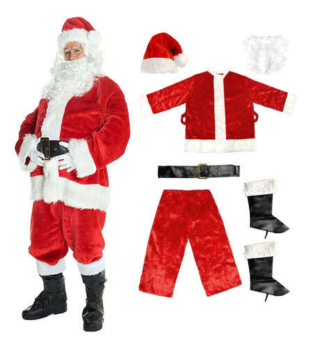 Disfraz De Papa Noel Para Hombre Traje De Navidad Para Homb