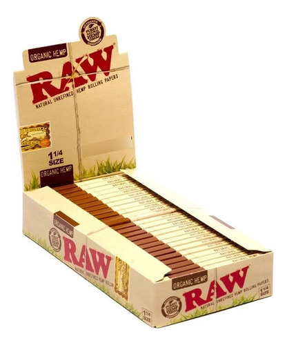 Raw Organic Papel Para Armar Regular 1 1/4 Unidad