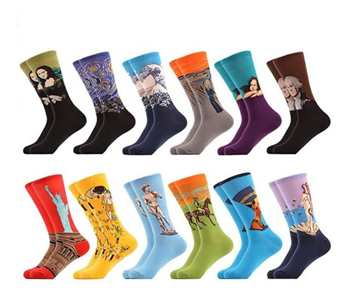 Calcetines Obras De Arte Unisex Pintura Escultura