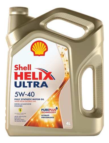 Lubricante Shell Helix Ultra 5w40 Sintetico 4l. L46