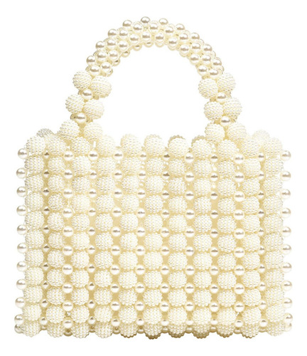 Bolsa De Embreagem Pearl, Feita À Mão, Mulher Com Miçangas,